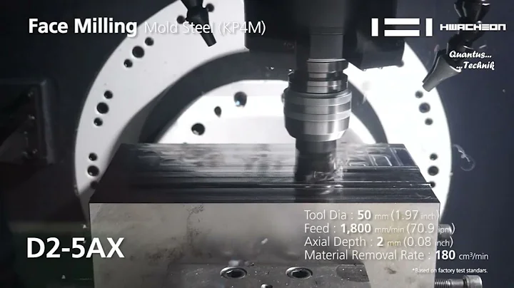 HwaCheon | D2-5AX | 5 axis | 4+1 Axis | HSC spindle