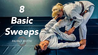 8 Basic Sweeps for the beginner and experienced practitioner/#sweeps #bjj