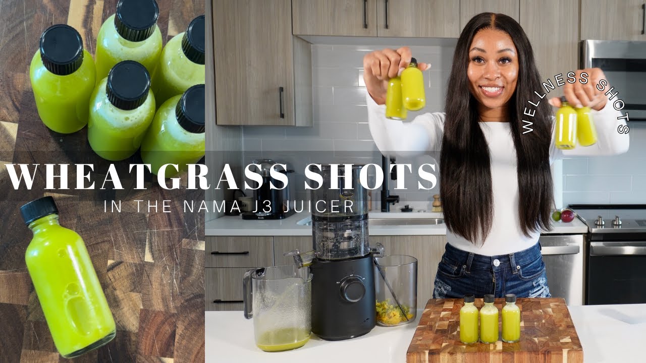 Nama J3 Wheat Grass Shots for Brain Health, Gut Health, and More 💚🌱