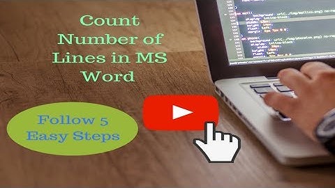 Count Number of Lines in MS Word | Follow 5 Easy Steps