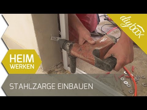 Stahlzarge selber einbauen - Die Dübelmontage