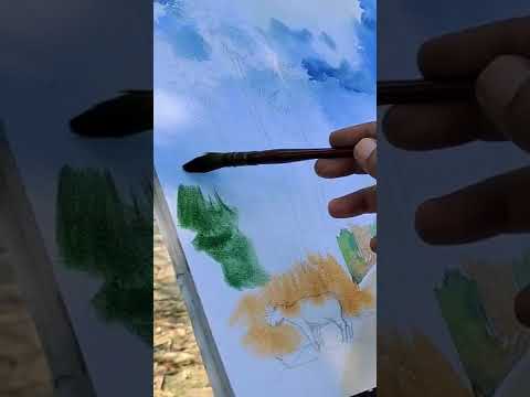 Plein Air Painting in Bihar  shorts painting