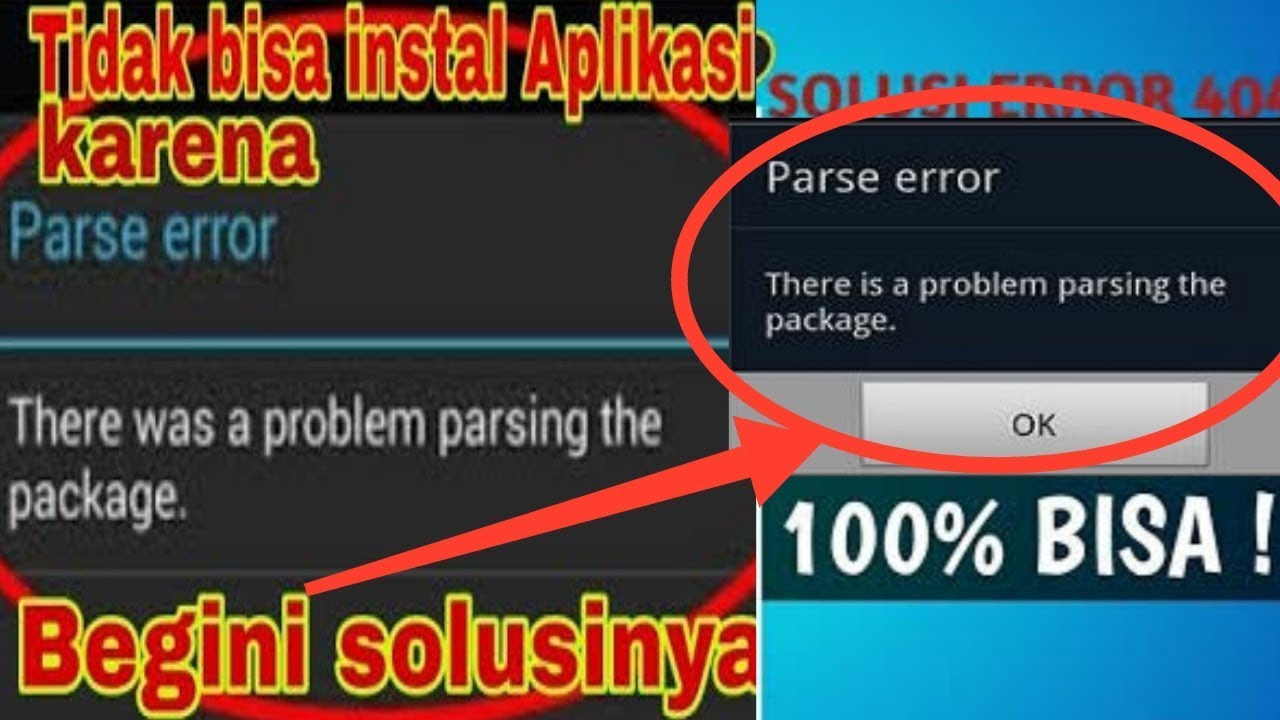 Cara memperbaiki Error Parse Saat Install Aplikasi Di Android 