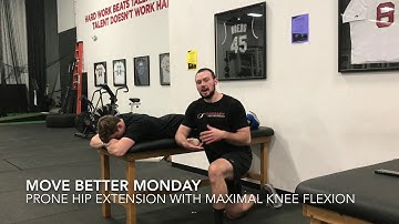 Prone Hip Extension with Maximal Knee Flexion