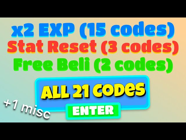 NEW* ALL FREE CODES BLOX FRUITS gives Free Stat Reset Free EXP Boost