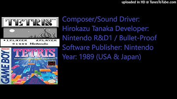 Tetris (Game Boy) OST - Music A (Korobeiniki) Version 1.0 [Stereo and Reverb Mix]