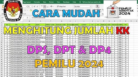 Cara Mudah Menghitung Jumlah KK Pada Daftar Pemilih DPS, DPT, DP4 Pemilu 2024