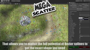 MegaScatter: Spline Editing