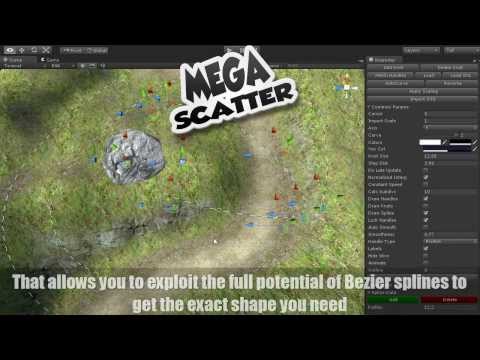MegaScatter: Spline Editing