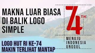 Logo HUT RI Ke-74 proses pembuatan. screenshot 1