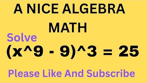 A Algebra Math || a nice square root || solve this for x value #mathproblems #education #yt #maths