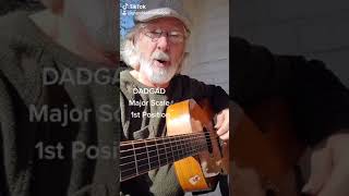 Guitar Lesson; DADGAD Scale in D with Bass notes