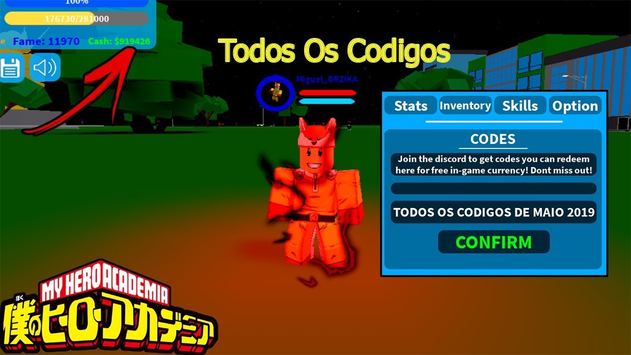 Todos Os Codigos Maio 2019 Update Boku No Roblox Remastered - codigos de boku no roblox remastered