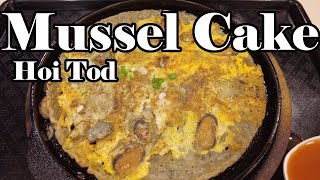 Eating Mussel Cake, Hoi Tod For Lunch At Food Court No Talk, No Face