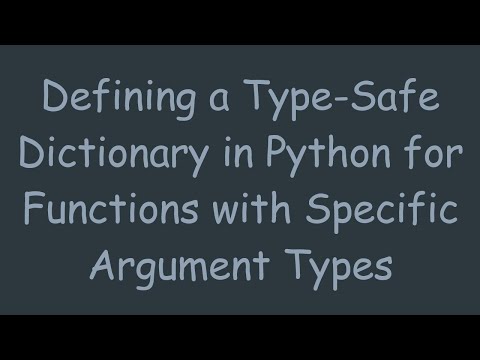 Defining a Type-Safe