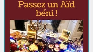 مرحبا بيكم، كيف حضرت حلوياتي و اشارككم مشترياتي للعيد  gâteaux de l’Aïd  facile,rapide à réaliser