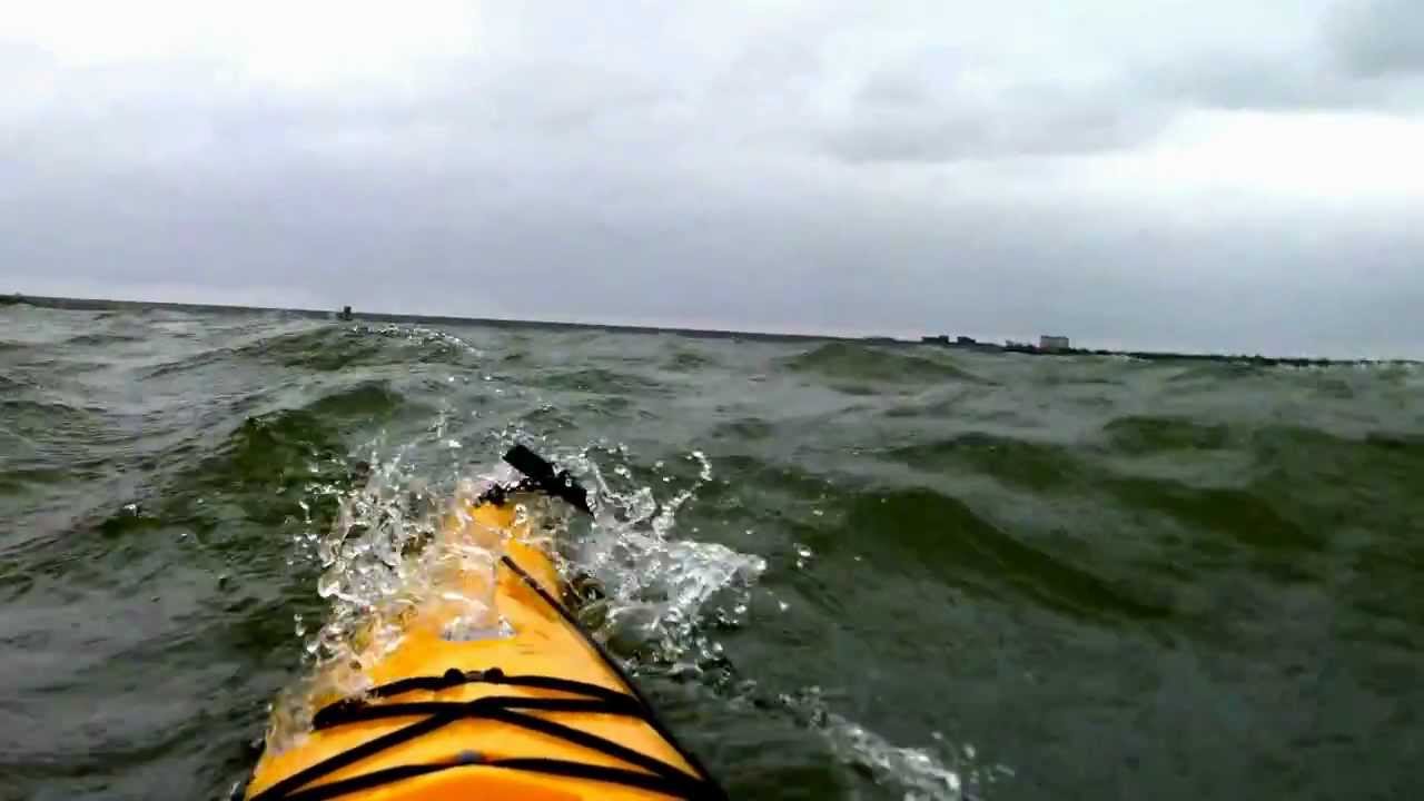 Kayaking In 40mph Winds YouTube