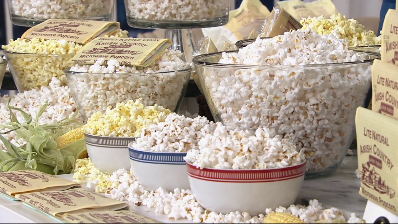 Amish Country 21bag Virtually Hulless Mini Popcorn Asst. on QVC YouTube