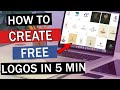 How to Create Stunning Logos for FREE  [Under 5 Minutes] | *No Software Needed*