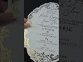 Invitatii nunta #luxury folio auriu forma speciala #foilstamping #gold #wedding #invitationprinting