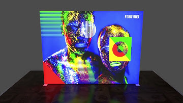3m (w) Exhibition Light Boxes Assembly | FABRILUX® LED Fabric Lightboxes