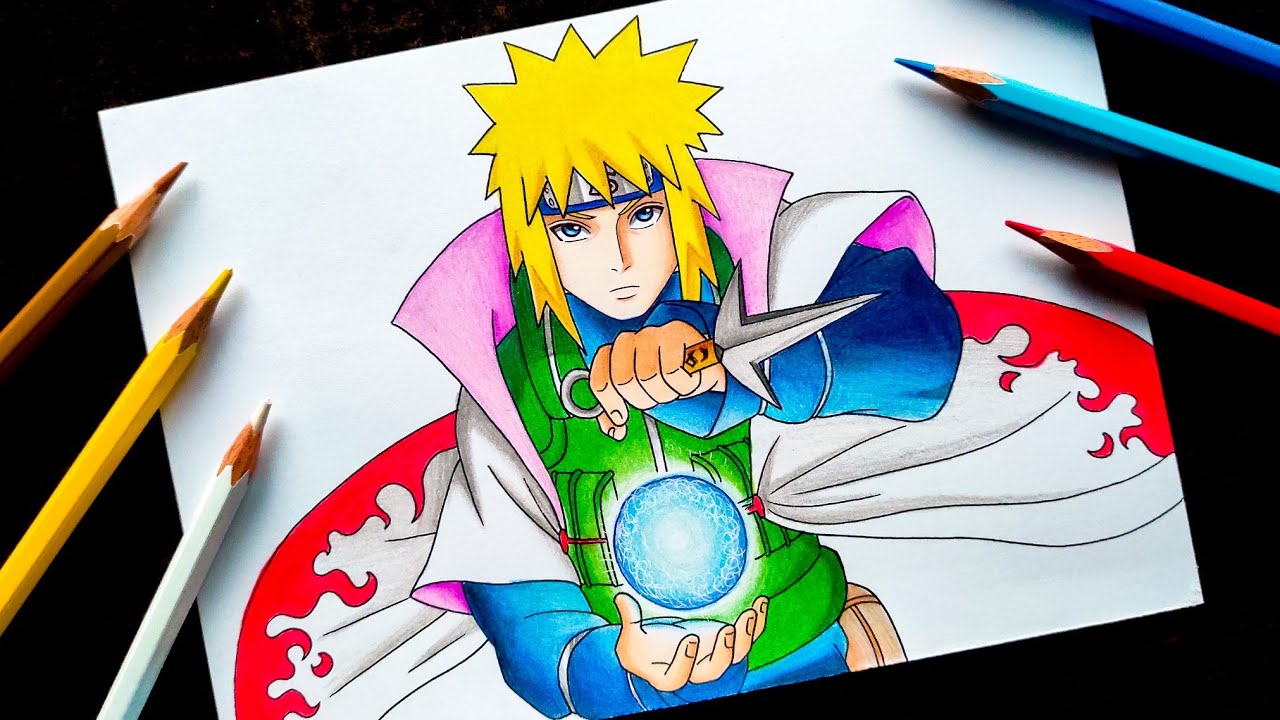 HOW TO DRAW MINATO NAMIKAZE FROM NARUTO SHIPPUDEN /// COMO