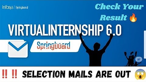 😱Infosys Springboard 6.0 Internship Selection Mail ‼️| TechBizz 🔥