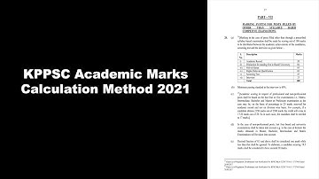 How to Calculate Academic Marks for KPPSC in 2021