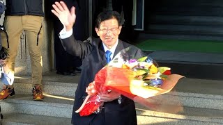 リニア、環境保全を強調　川勝知事が退任　静岡