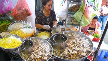 Tuyệt phẩm nồi hủ tiếu chay nhiều nấm cực ngon, cô chủ múc bán lia lịa giá bình dân 25k/ tô