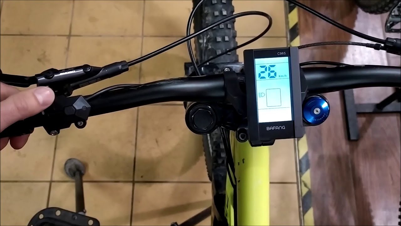 Come impostare il display Bafang C965