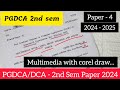 PGDCA/DCA Paper 2024-25 "multimedia with corel draw" #paper​ #pgdca​ #dca​ #exampaper​ #multimedia​