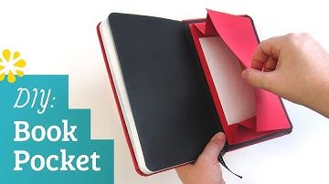 DIY Book Pocket | Sea Lemon