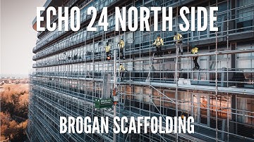 Up Close and Personal Brogan Scaffolding 4K Drone