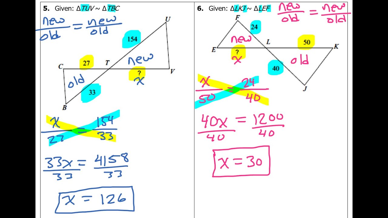 Day 02 HW Finding Missing Sides Of Similar Triangles YouTube Day 02 HW Finding Missing Sides Of Similar Triangles YouTube
