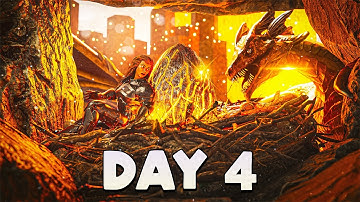 Stealing INSANE Wyvern Eggs SOLO On ARK Day 4!