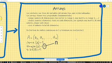 Curso de Fortran 90 - Clase 3-1. Arrays estáticos y dinámicos.