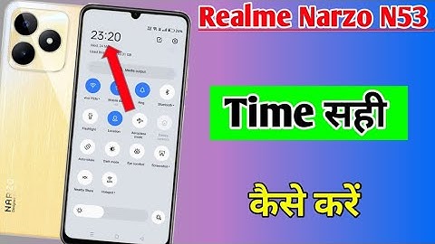 how to set time realme narzo n53