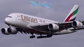 Emirates Airbus A380 A6-Eoj - Frankfurt Am Main Eddffra Landing
