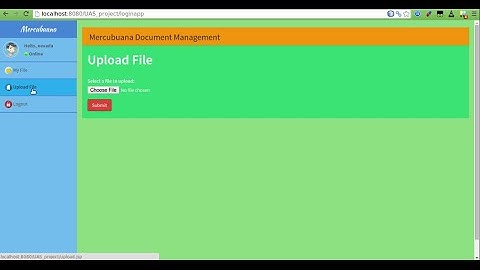 Simple Document Management Aplication #Mercubuana #Fasilkom #PemrogramanWebEnterprise