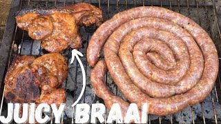 How to Braai Meat | JUICY BRAAI PORK CHOPS | How to Marinade Pork Chops | Wanna Cook