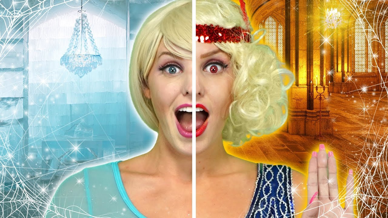 parody or satire PRINCESS HALLOWEEN HAUNTED MANSION. (Belle, Mulan, Tiana, Anna and ICE QUEEN) Totally TV