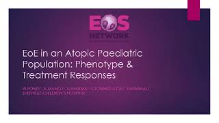 Eosinophilic Oesophagitis In Atopic Paediatric Populations Phenotype And Treatment Responses