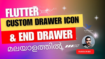 "Flutter | Custom Drawer Icon and End Drawer | മലയാളത്തിൽ | #flutter #programming"