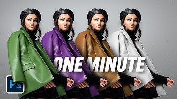 Change Color in Photoshop: The EASIEST Way (1-Minute)