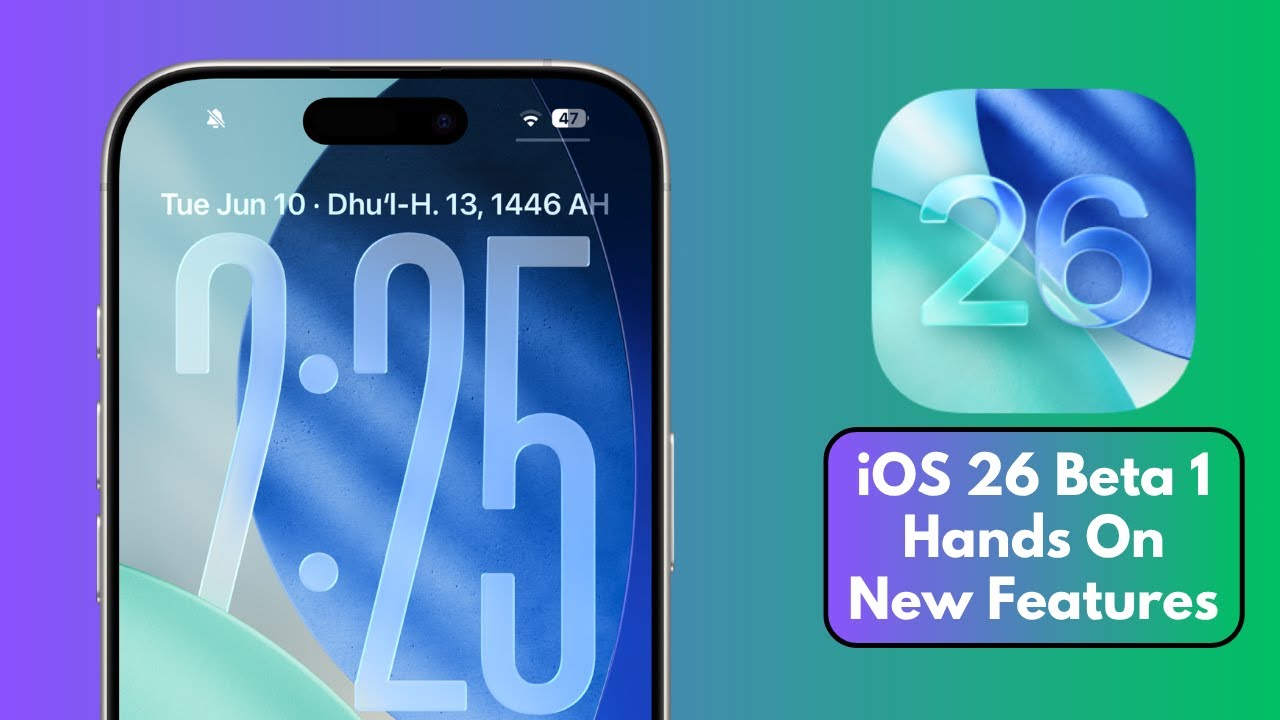 iOS 26 Beta 1 is OUT with NEW FEATURES - YouTube