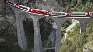 Traumhafte Bahnstrecken der Schweiz - Im Glacier Express von Zermatt nach St Moritz