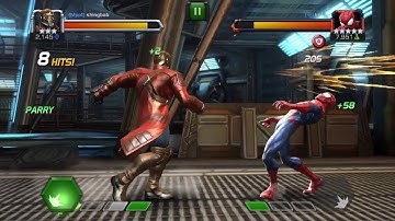 MCOC: fighting spidey and evade bug examples