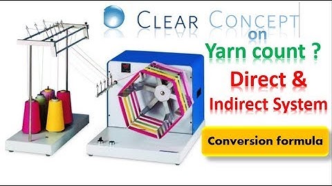 What is Yarn Count II Clear Concept on English Count, Tex, Denier & Mectric Counting System