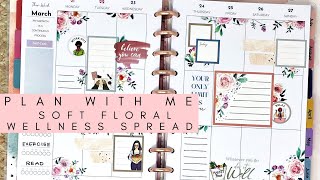 PLAN WITH ME | SOFT FLORAL RONGRONG WELLNESS SPREAD screenshot 4